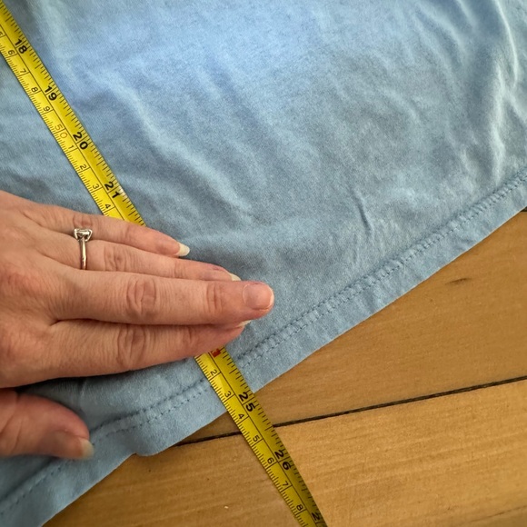 Single Stitch Vintage Pocket Tee in Dusty Faded Blue - Picture 6 of 7